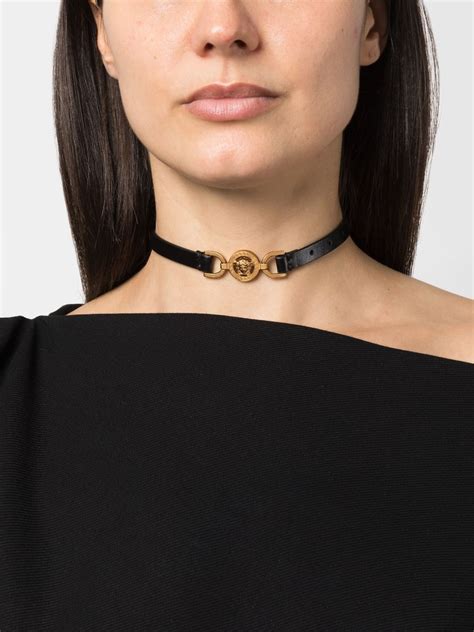 versace black choker|versace necklace farfetch.